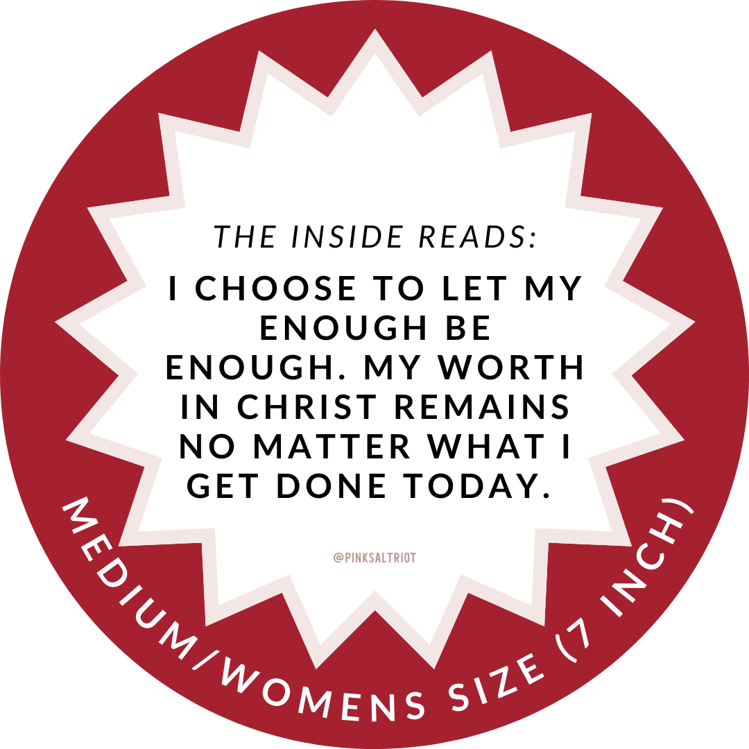 My Worth in Christ Womens TruthBand-Pink Salt Riot