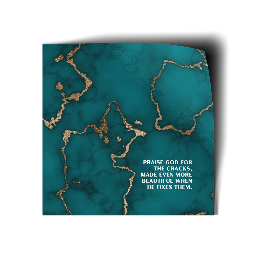 Praise God for the Cracks Vinyl Sticker-Pink Salt Riot