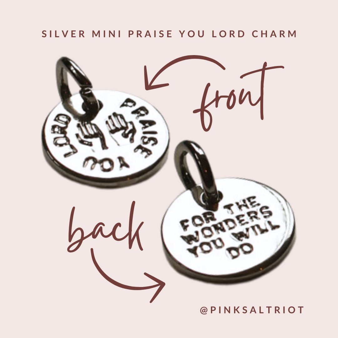 Bespoke Charms - Silver Mini Praise You Lord Charm