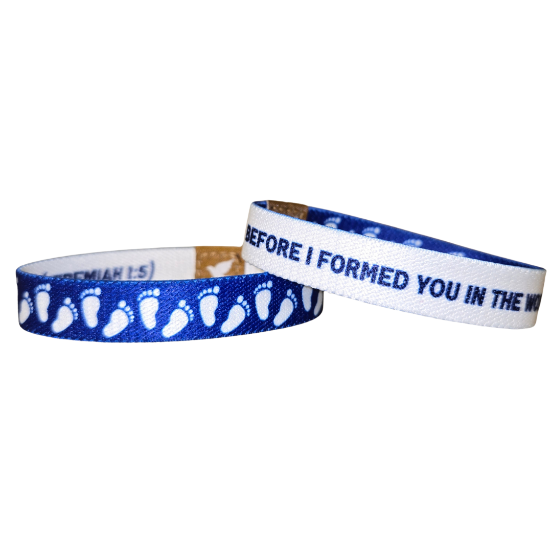 Pro-Life Mens Elastic Bracelet TruthBand