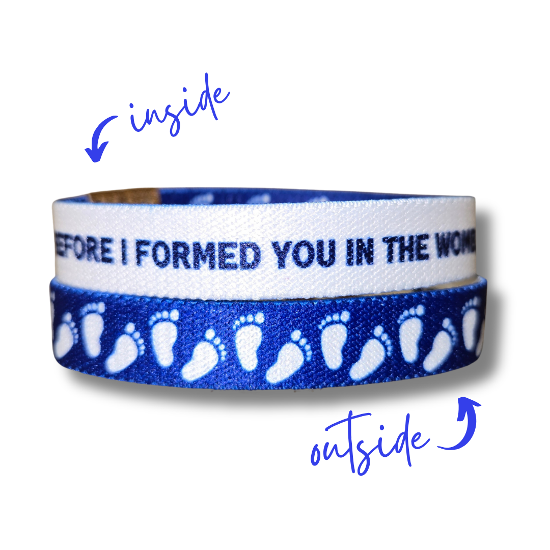 Pro-Life Mens Elastic Bracelet TruthBand