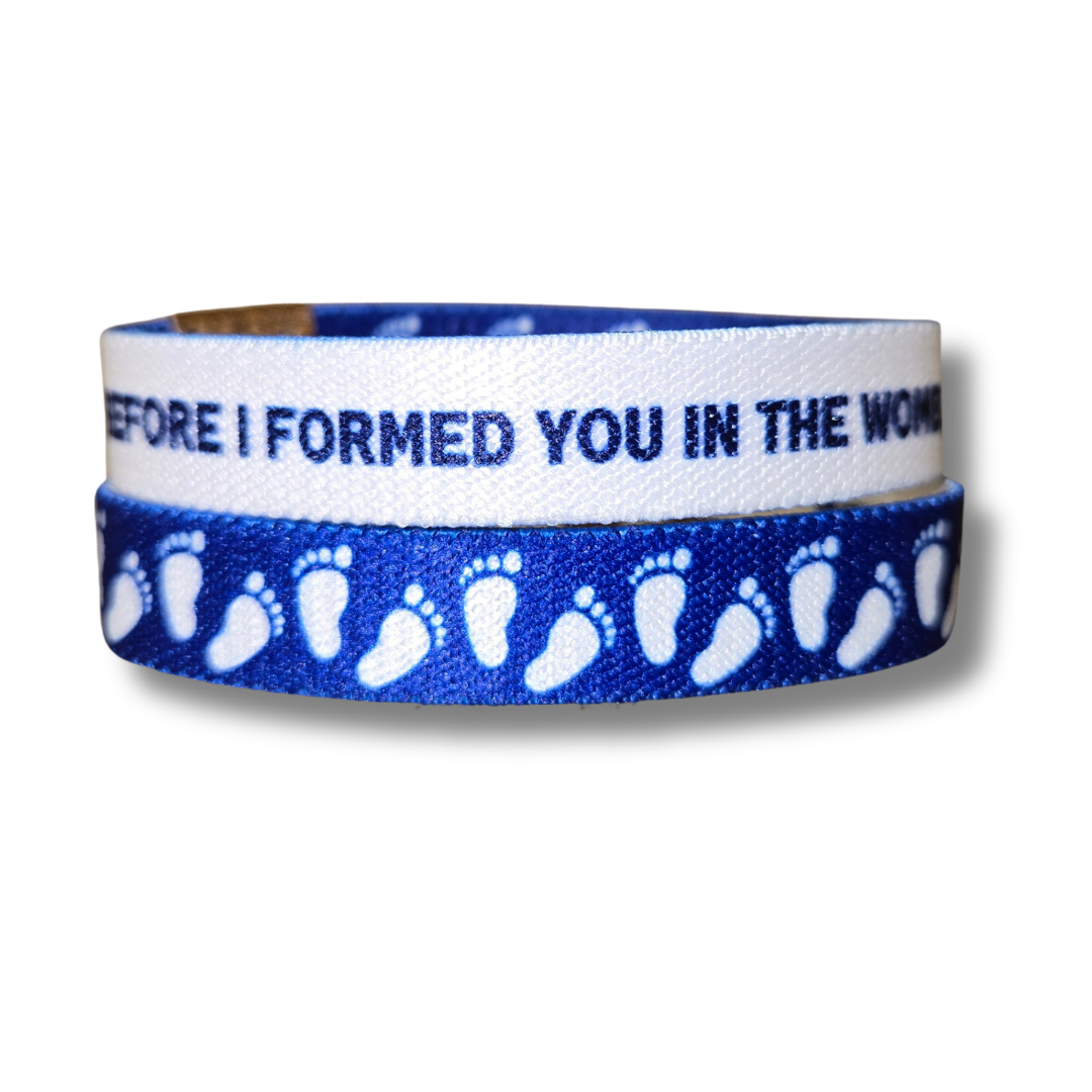 Pro-Life Mens Elastic Bracelet TruthBand