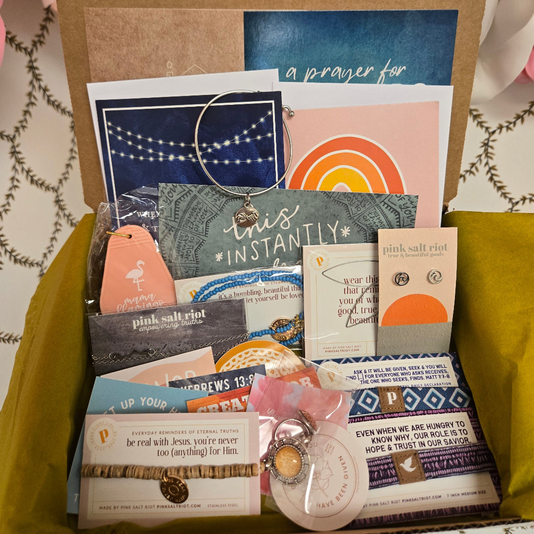 Sample 3 of contents of a Love Box 2026- Pink Salt Riot