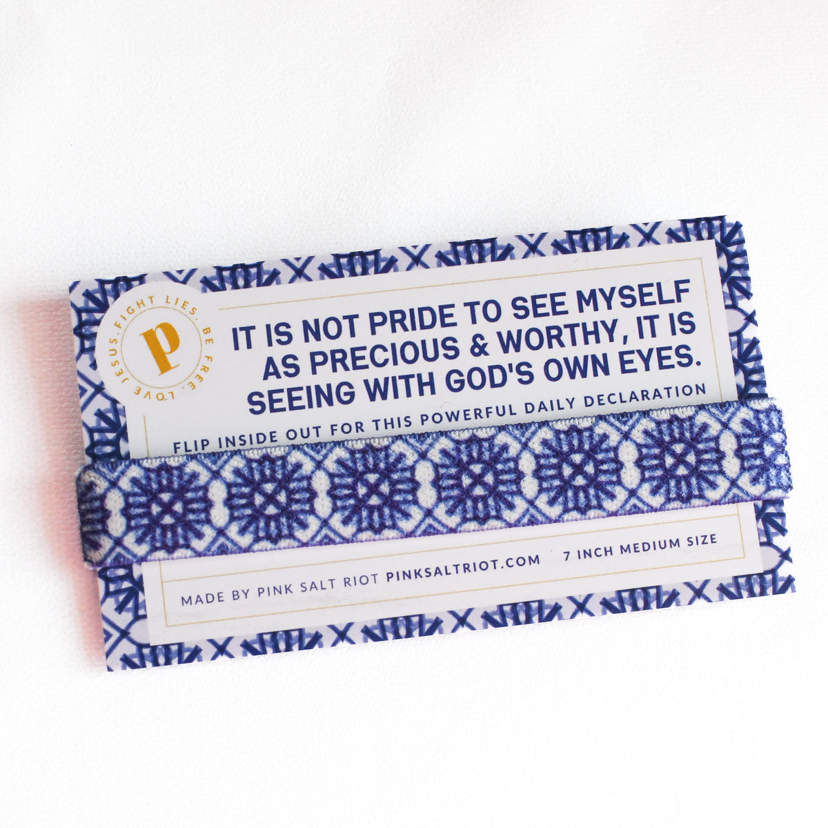 See Yourself With God&#39;s Eyes Womens TruthBand-Pink Salt Riot