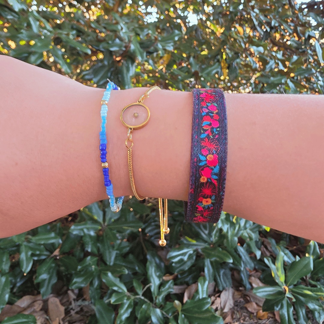Mustard Seed Gold Slider Bracelet