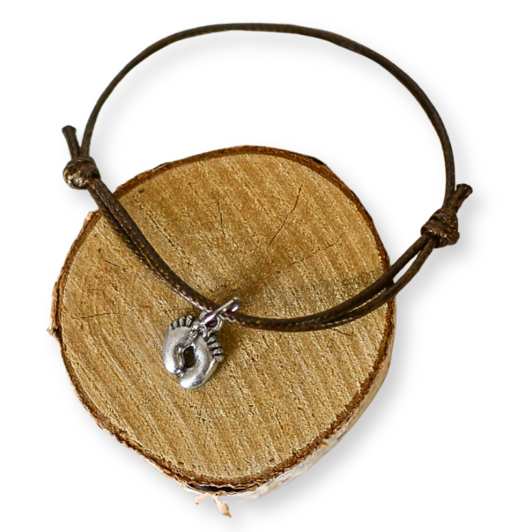 Simple Baby Feet Bracelet-Pink Salt Riot