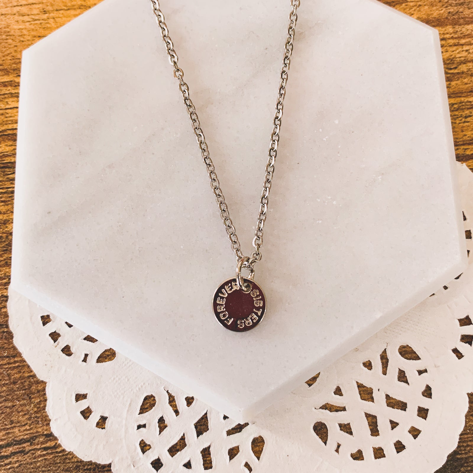 Sisters Forever Necklace-Pink Salt Riot