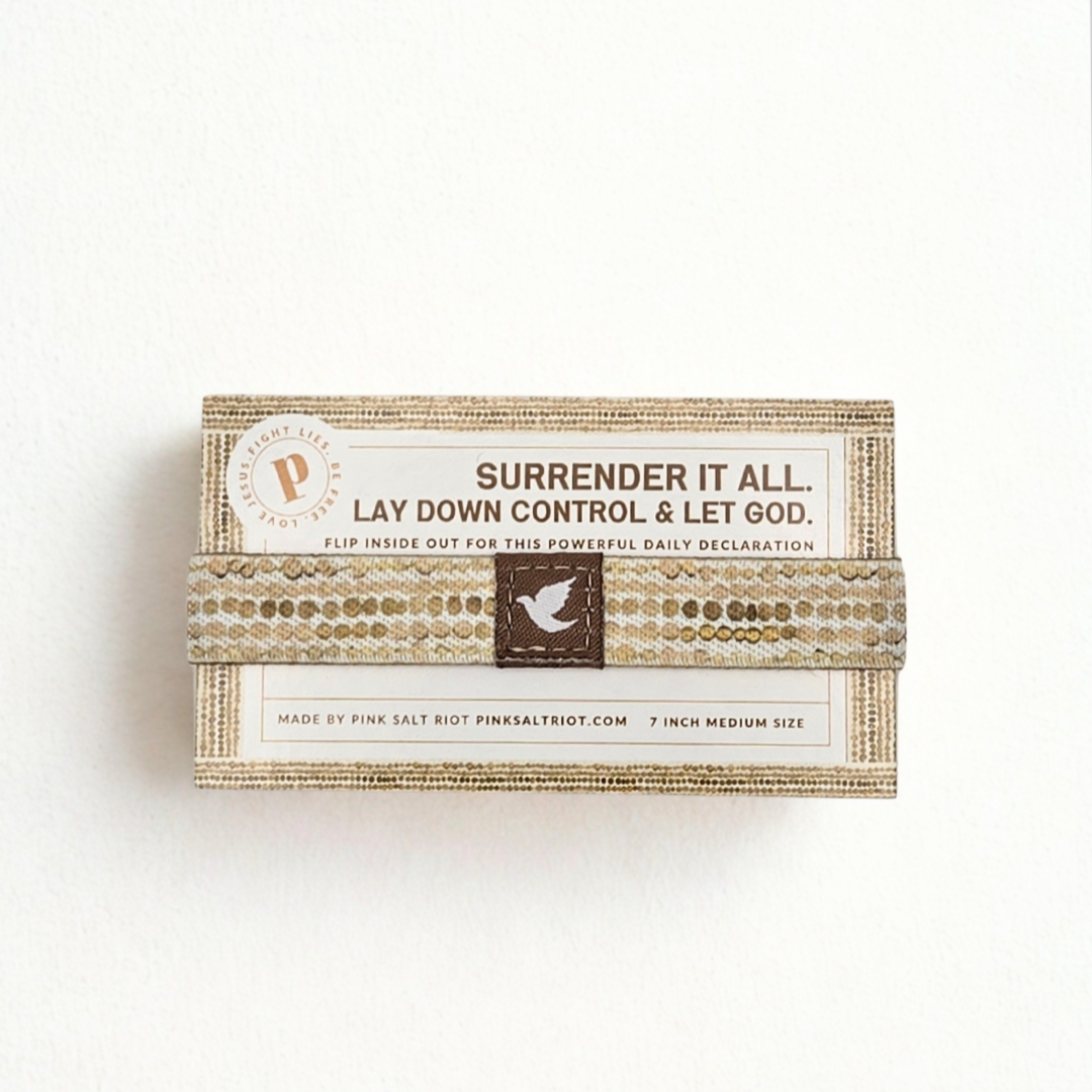Surrender It All gold TruthBand on card