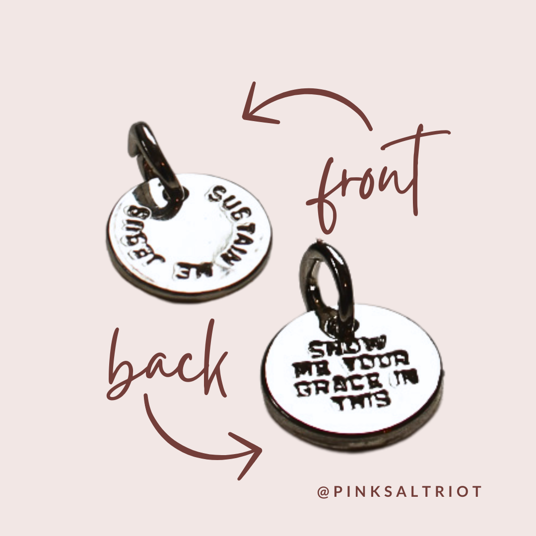 Sustain Me Jesus Silver Necklace-Pink Salt Riot