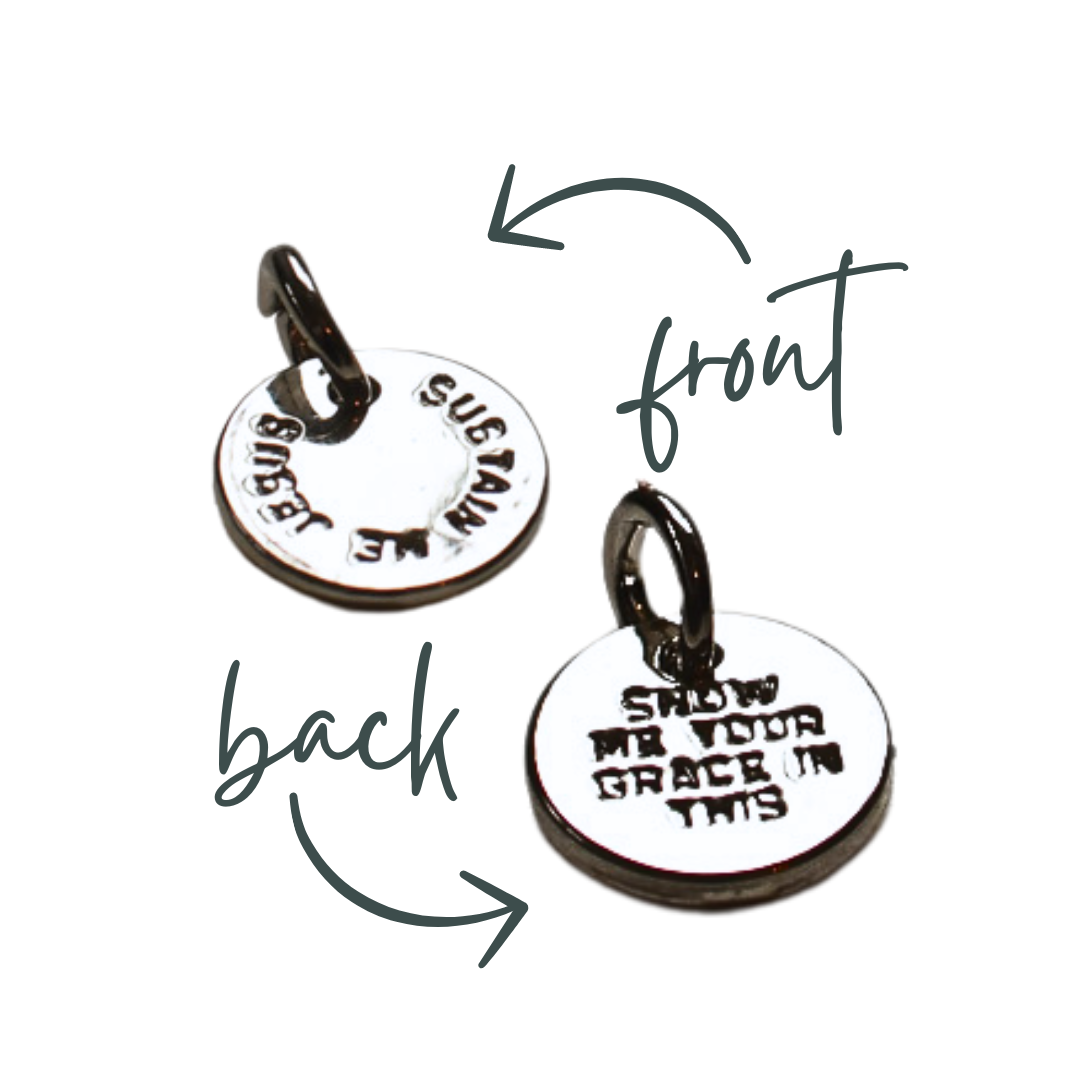 Bespoke Charms-Sustain Me Jesus- Pink Salt Riot