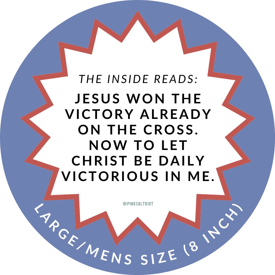 The Cross is the Victory Elastic Mens TruthBand-Pink Salt Riot