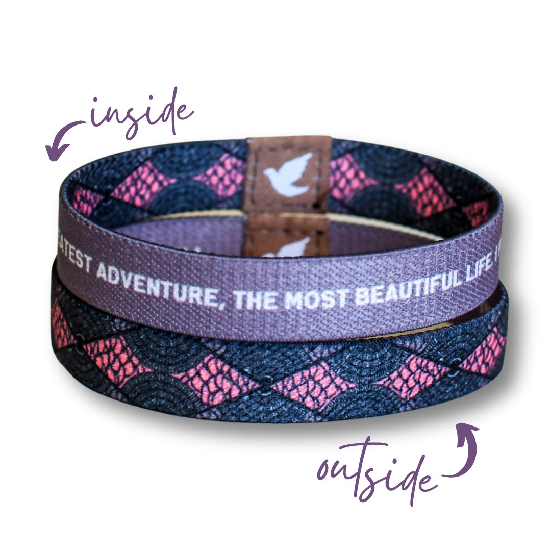 The Most Beautiful Life Womens TruthBand-Pink Salt Riot