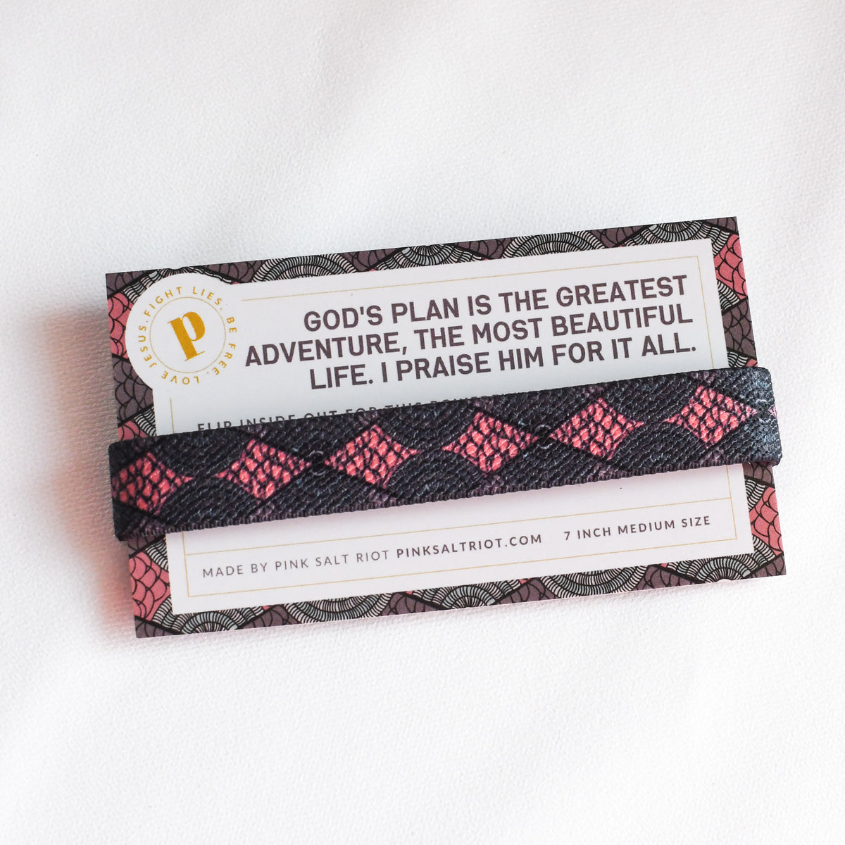 The Most Beautiful Life Womens TruthBand-Pink Salt Riot