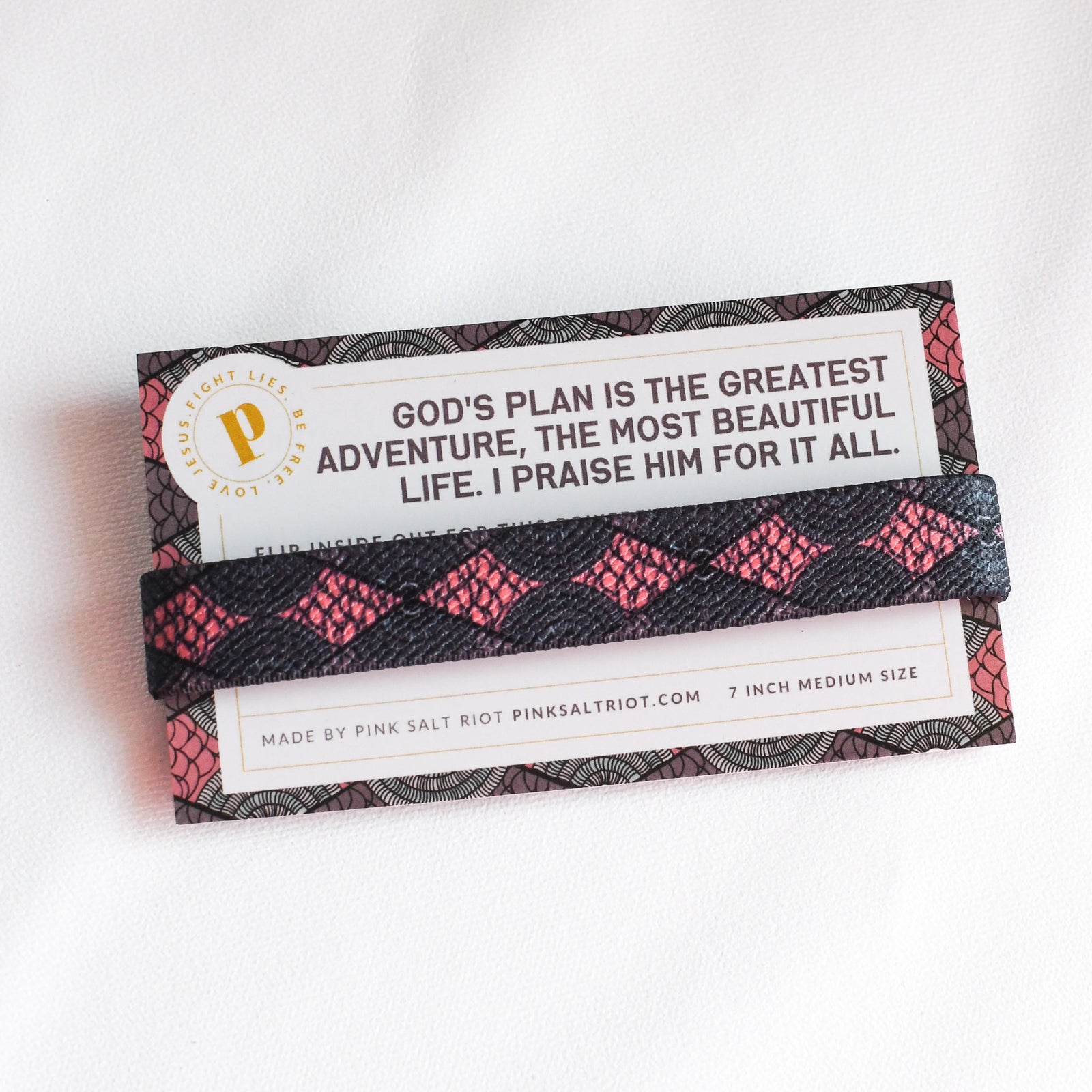 The Most Beautiful Life Womens TruthBand-Pink Salt Riot