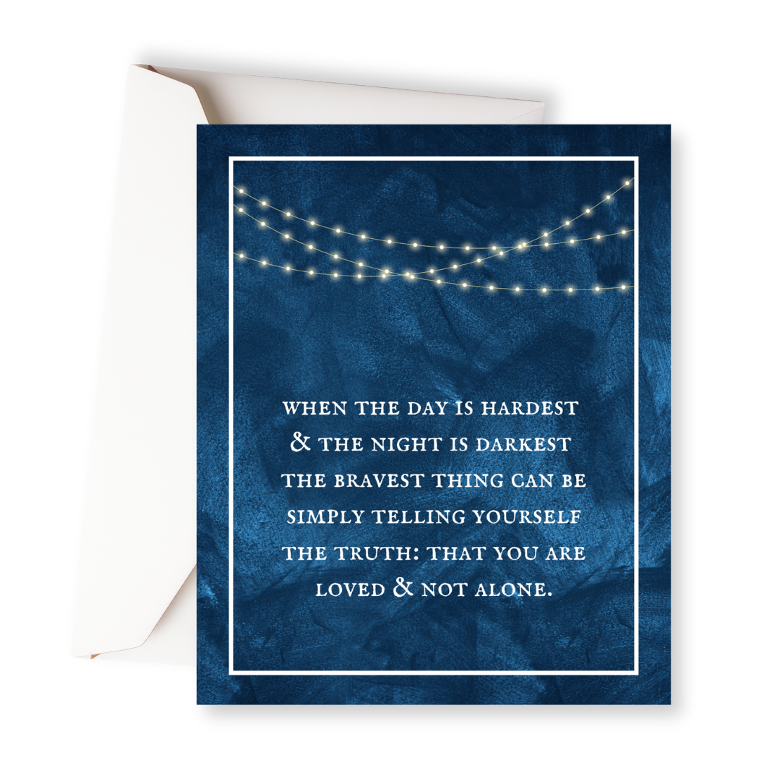 The Bravest Thing Greeting Card-Pink Salt Riot