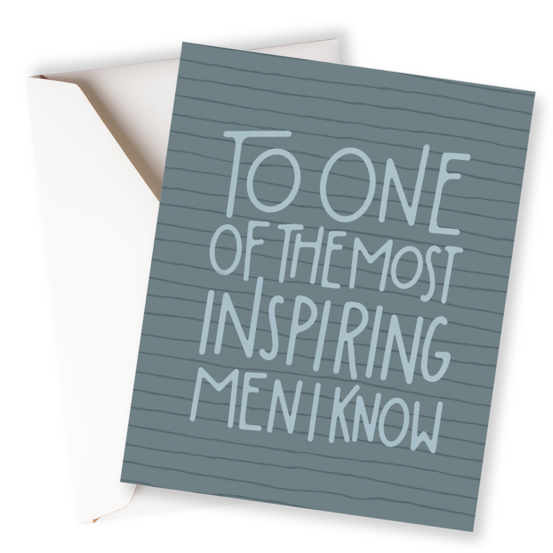 To an Inspiring Man Card-Pink Salt Riot