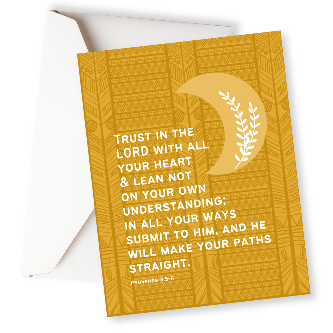 Trust in the Lord Card-Pink Salt Riot