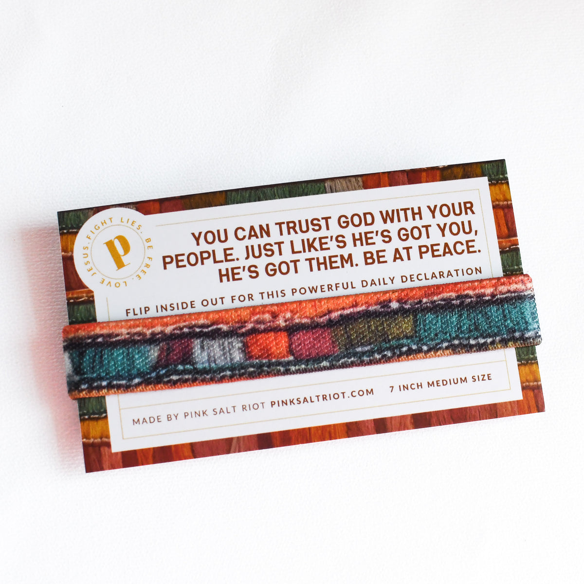 Trust God with Your People Women’s TruthBand-Pink Salt Riot