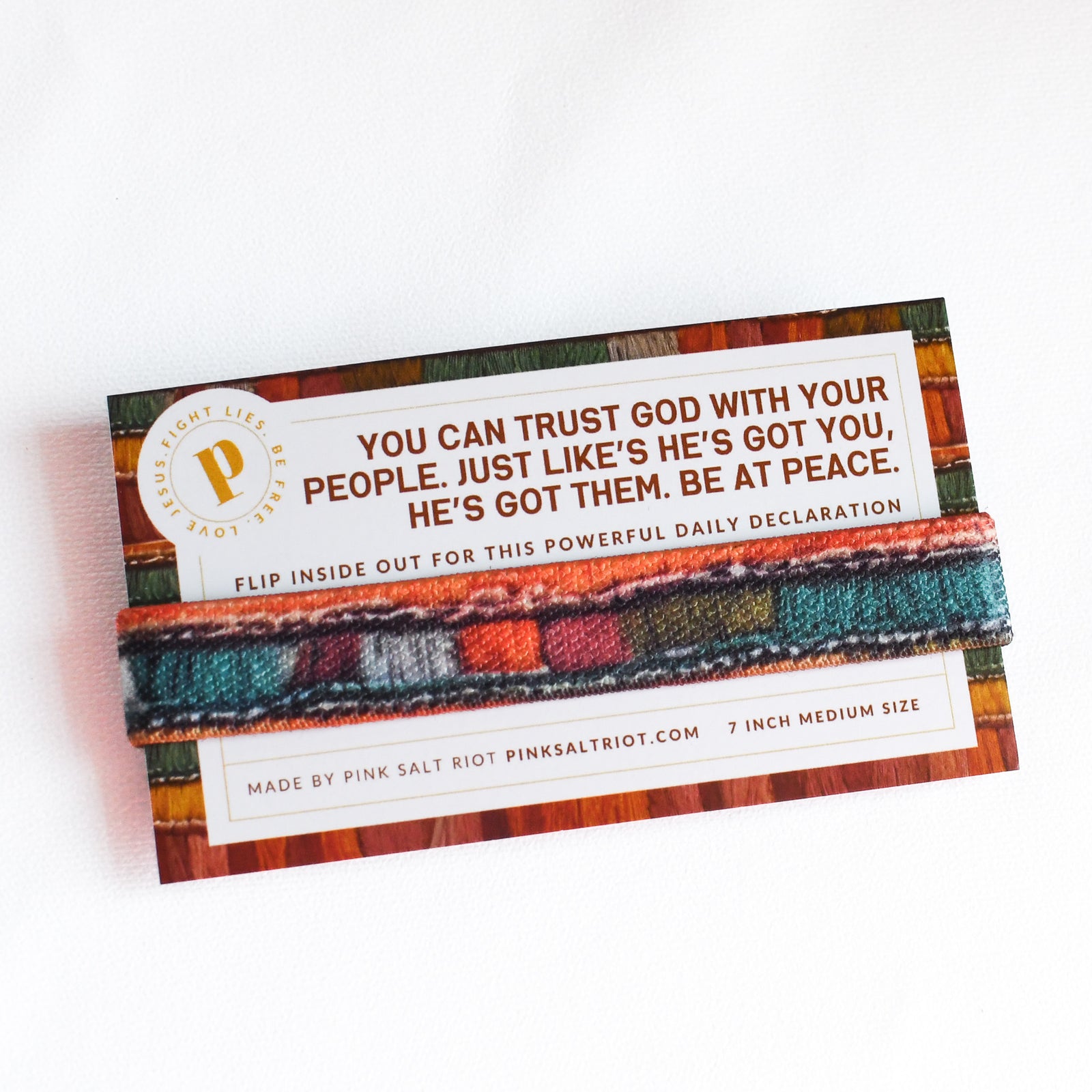 Trust God with Your People Women’s TruthBand-Pink Salt Riot