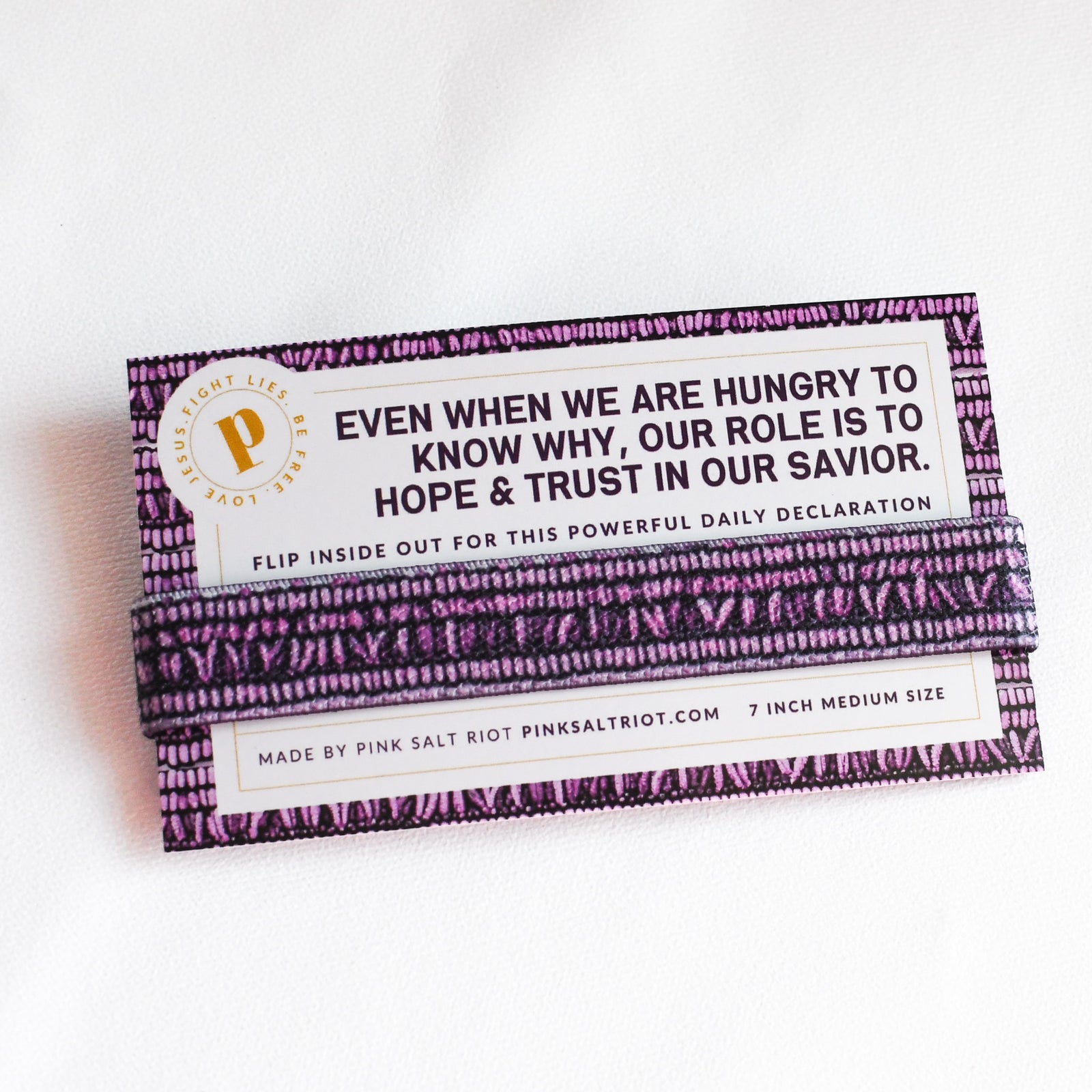 We Don’t Have to Know Why Women’s TruthBand-Pink Salt Riot