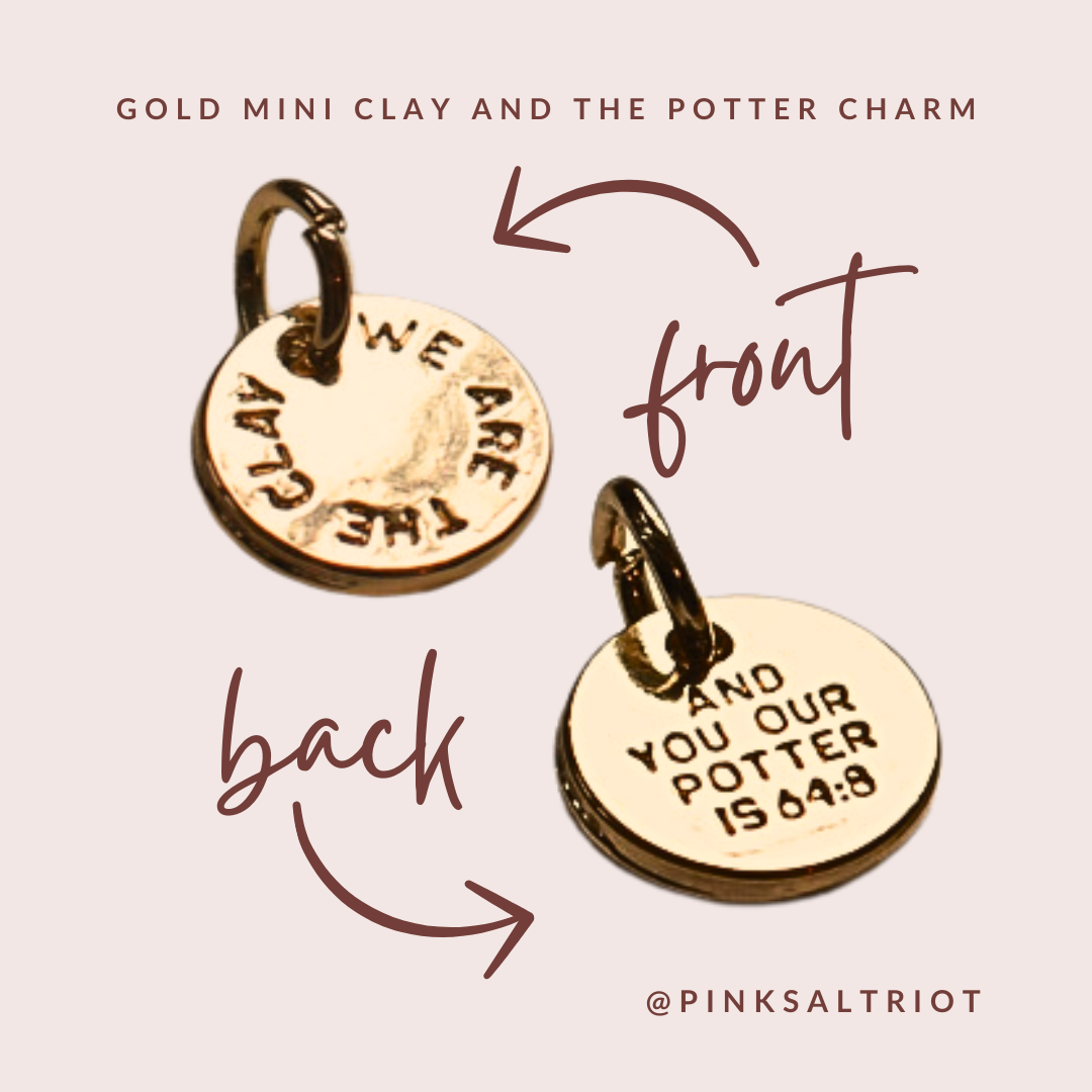 Bespoke Charms - Gold Mini Clay and the Potter Charm