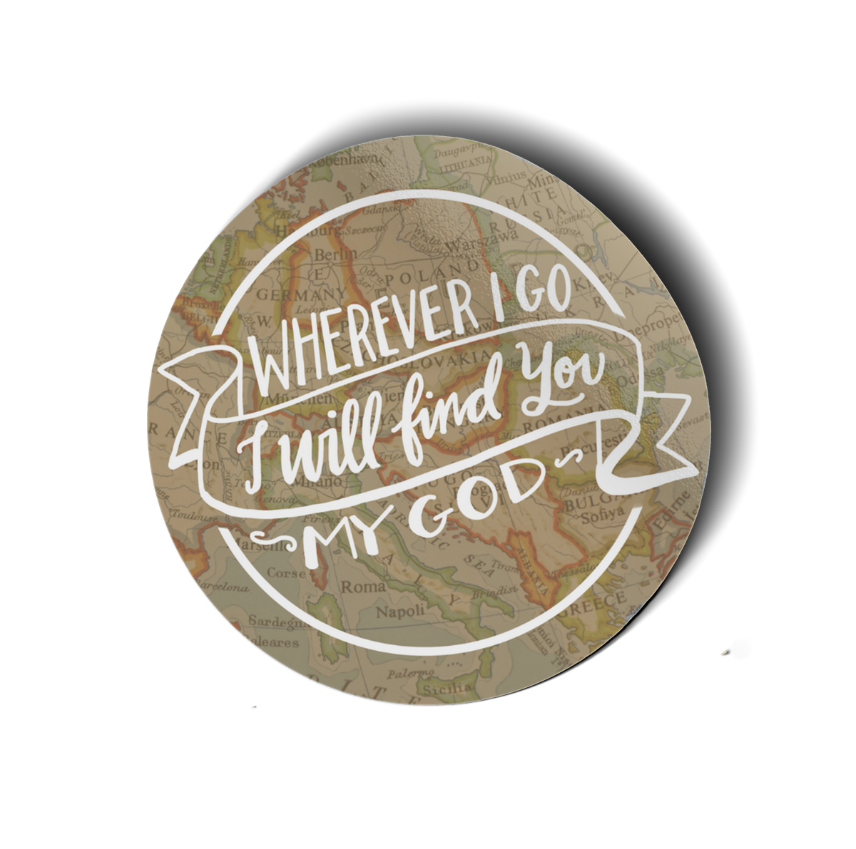 Wherever I Go Vinyl Sticker