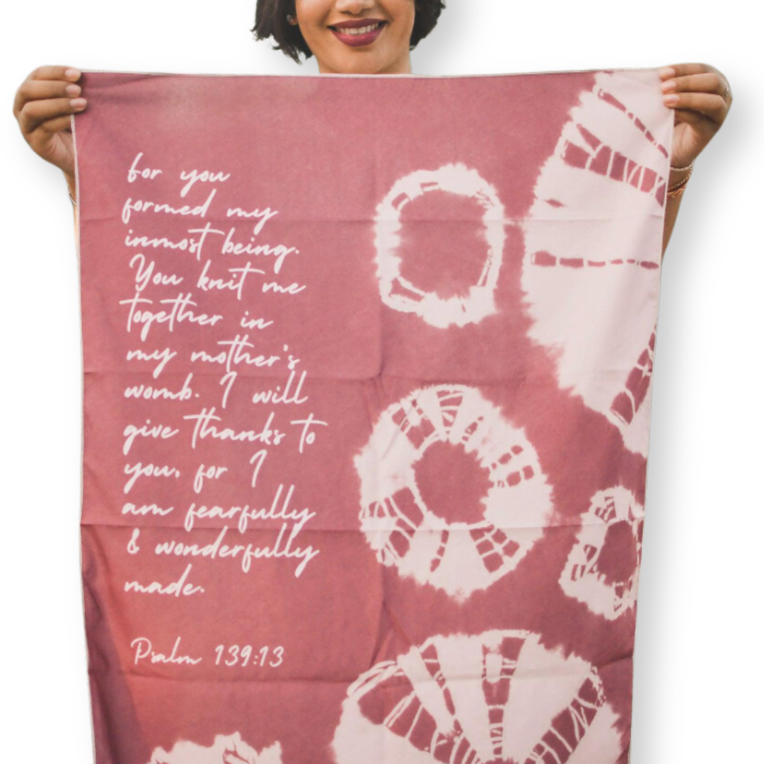 Wonderfully Made Tie Dye Tapestry-Pink Salt Riot