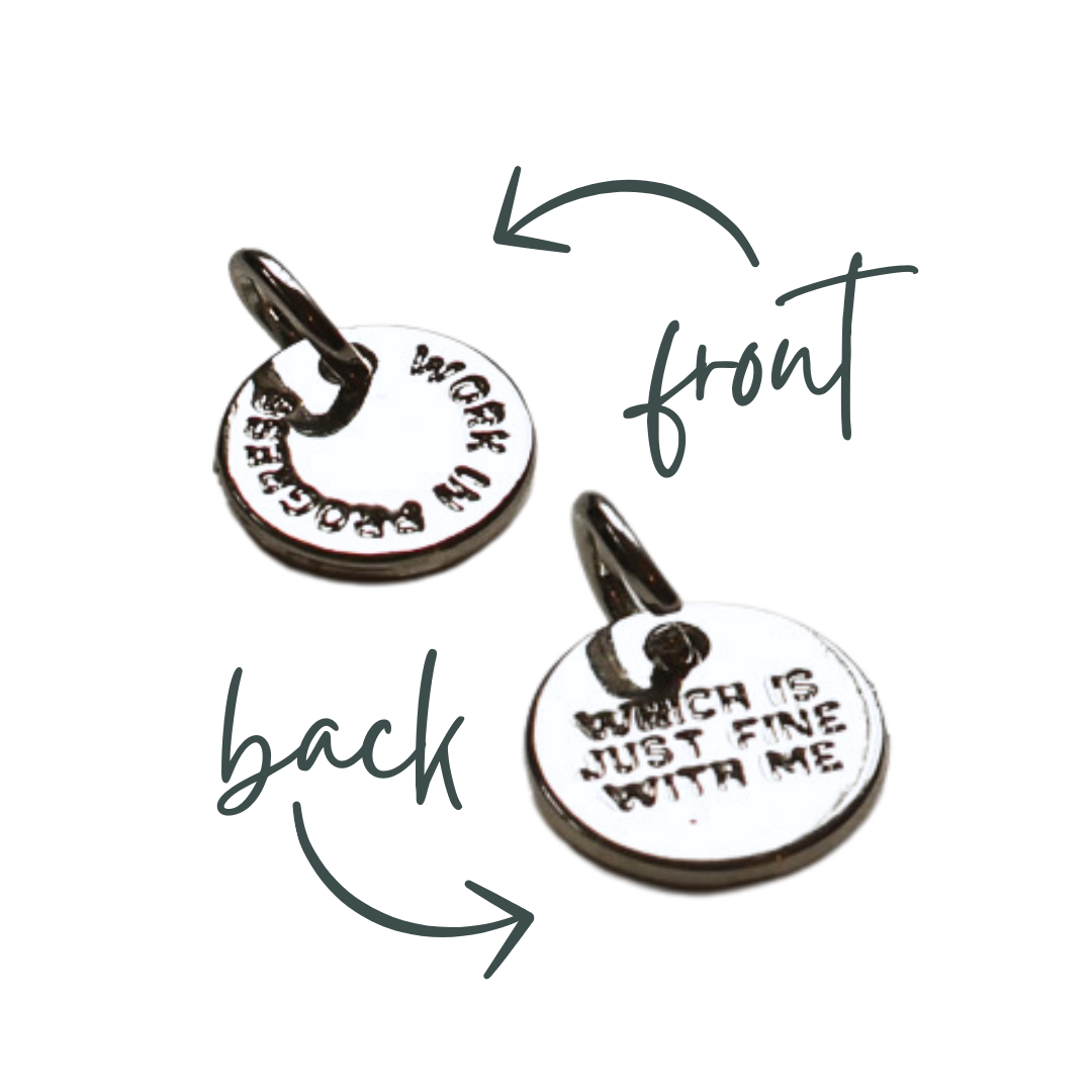 Bespoke Charms-Work in Progress charm- Pink Salt Riot