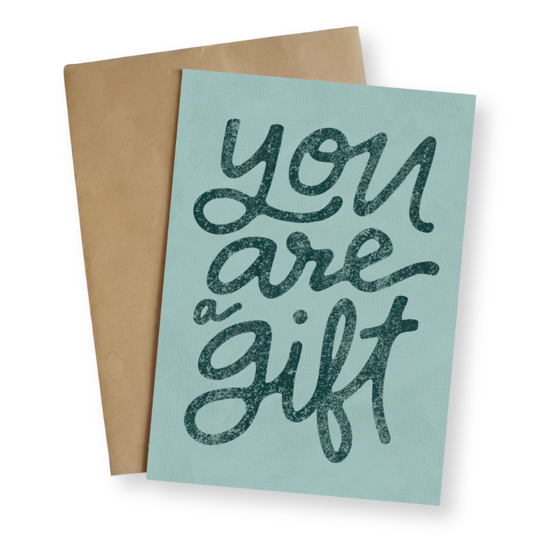 You are a Gift Greeting Card-Pink Salt Riot