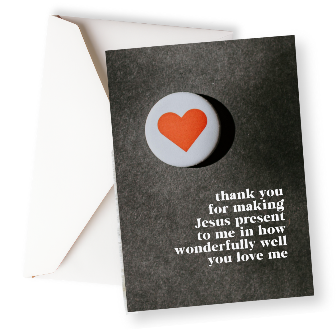 You Make Jesus Present Card-Pink Salt Riot