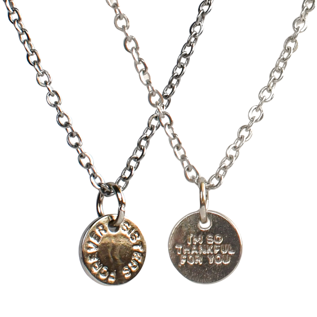 Sisters Forever Necklace-Pink Salt Riot