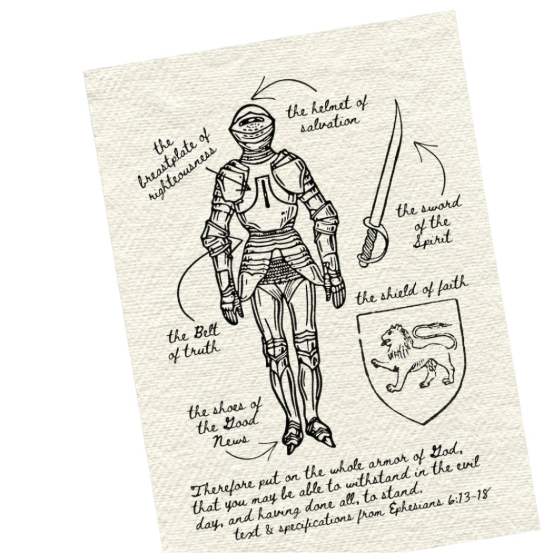 Armor of God Print-Pink Salt Riot