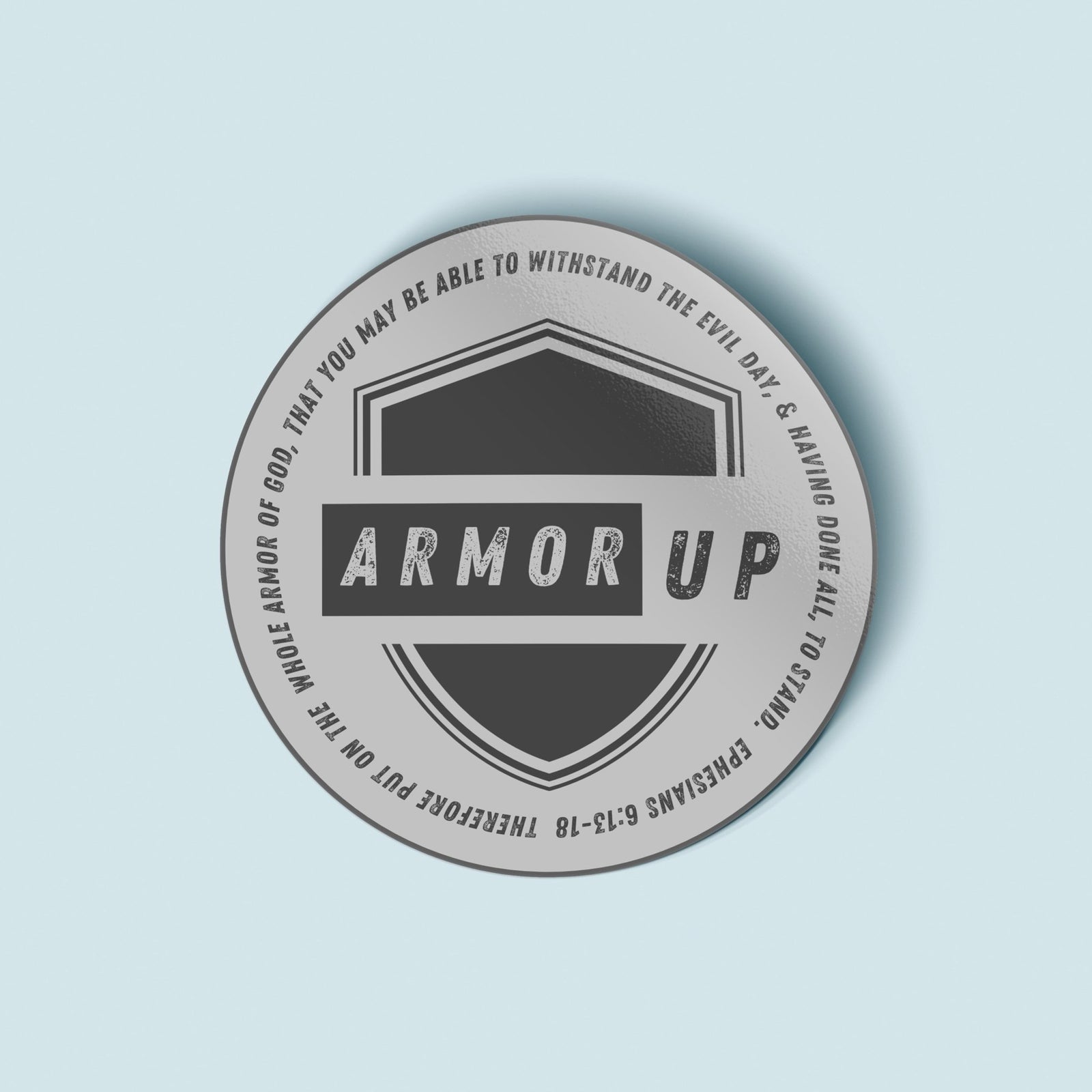 Armor Up Vinyl Sticker - Pink Salt Riot