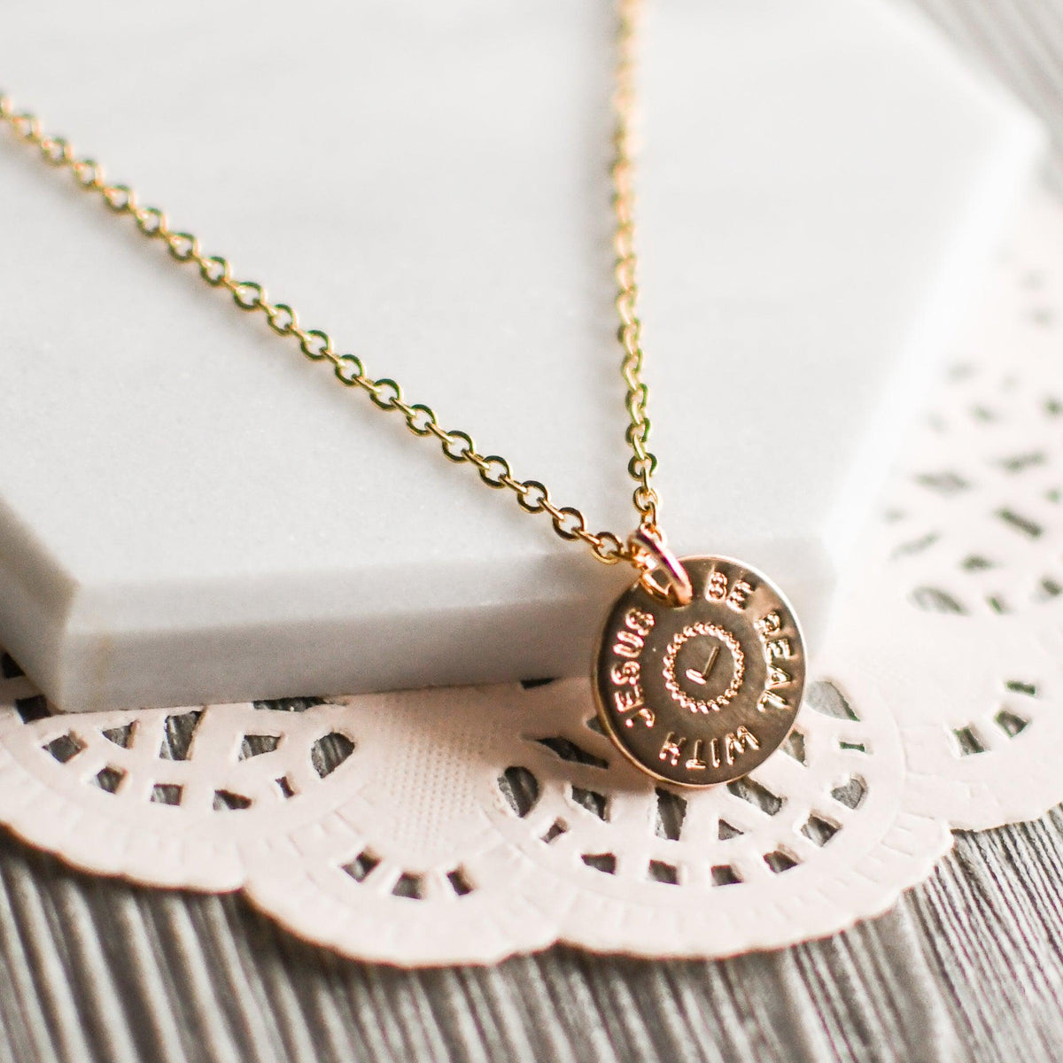 Be Real with Jesus Gold Necklace - Pink Salt Riot