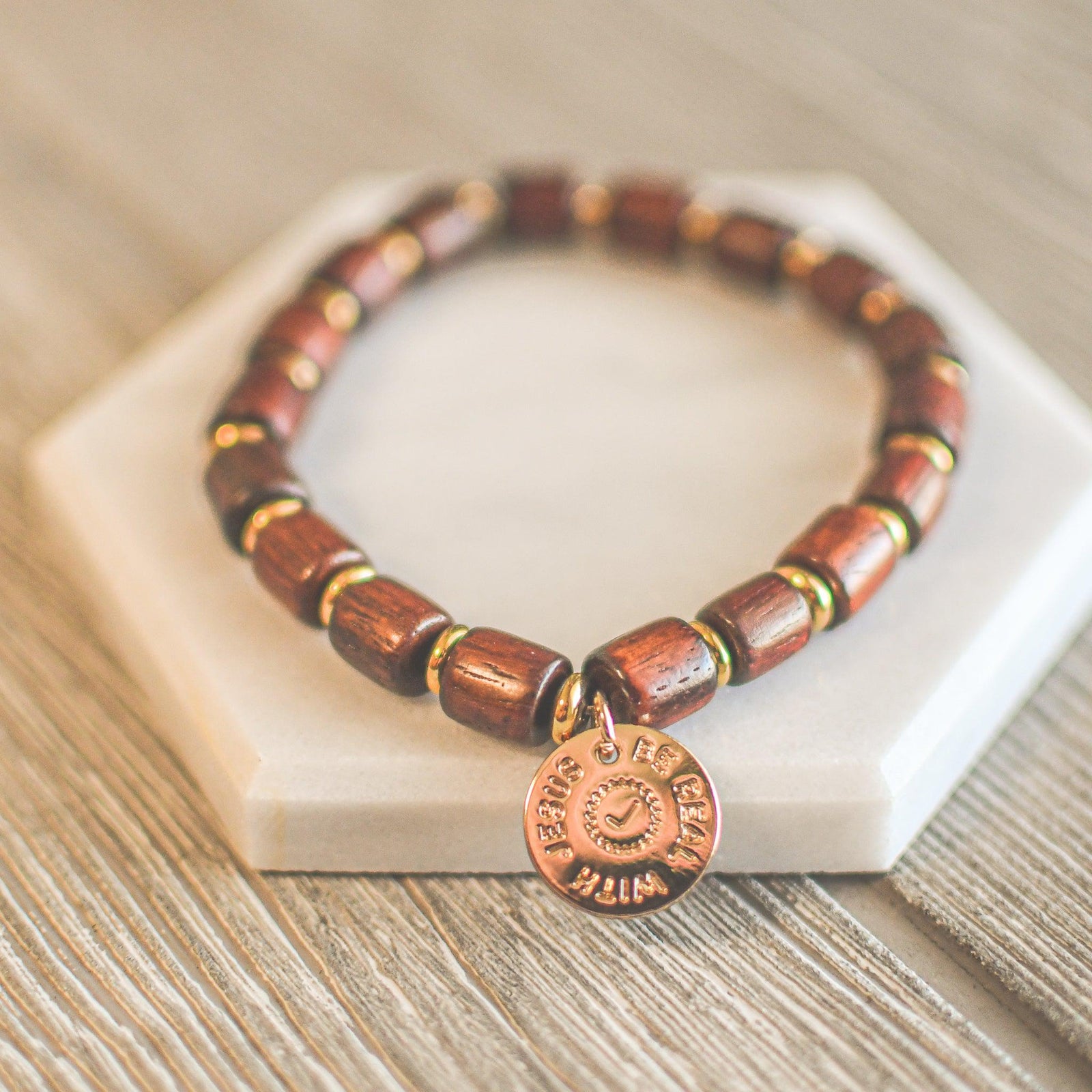 Be Real with Jesus Stretch Bracelets - Pink Salt Riot