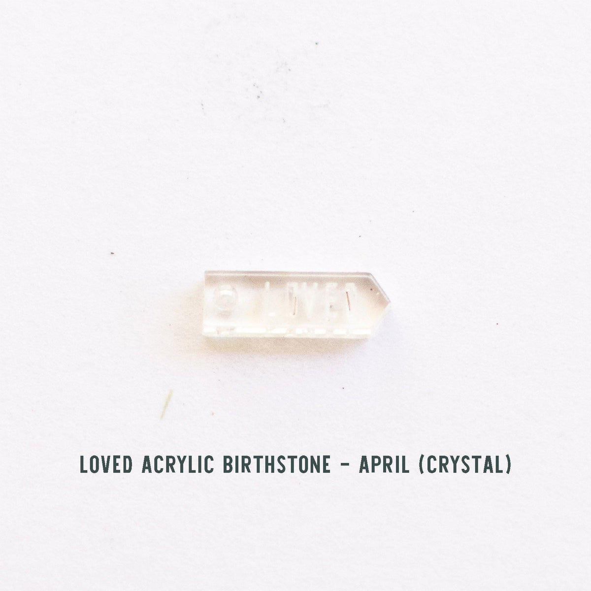 Birthstone Loved Necklace (Add up to 10 birthstones!) - Pink Salt Riot April crystal