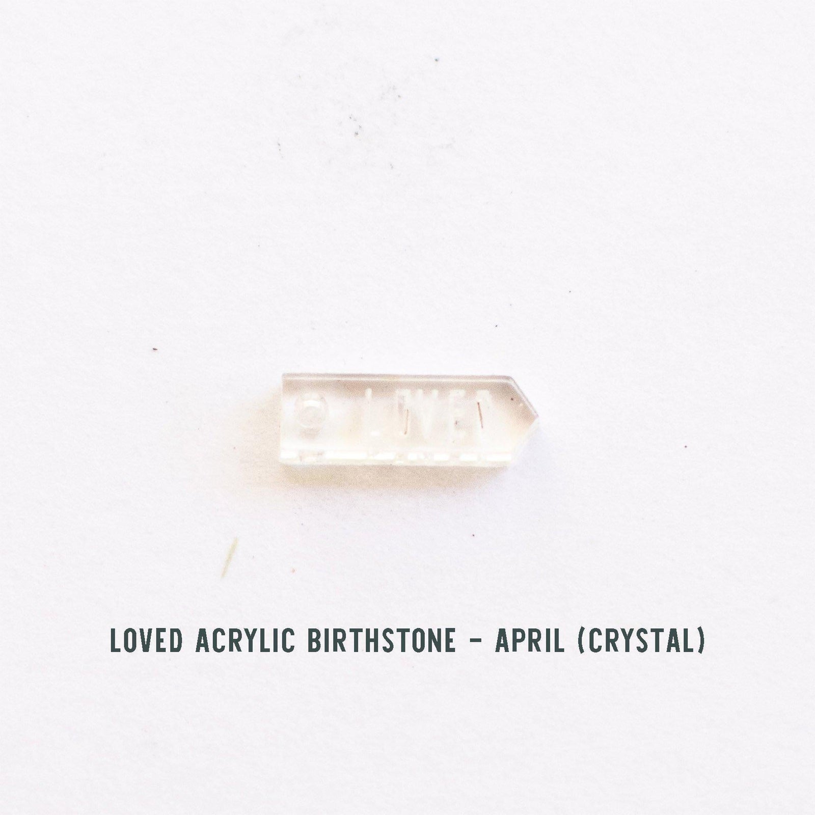 Birthstone Loved Necklace (Add up to 10 birthstones!) - Pink Salt Riot April crystal