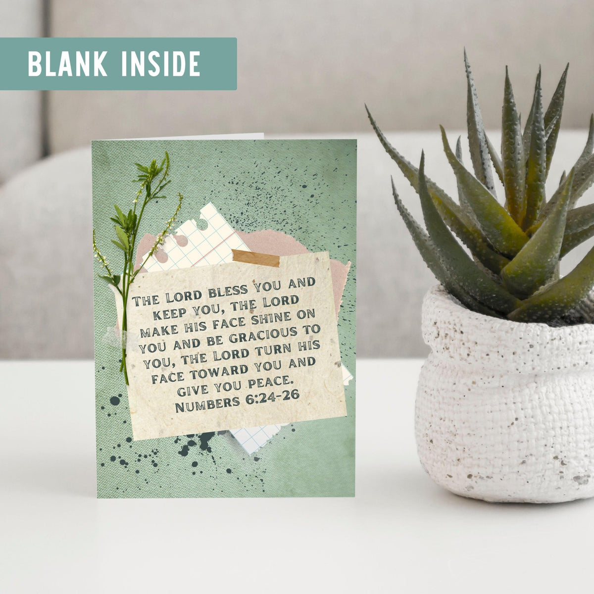 Blessing Greeting Card - Pink Salt Riot