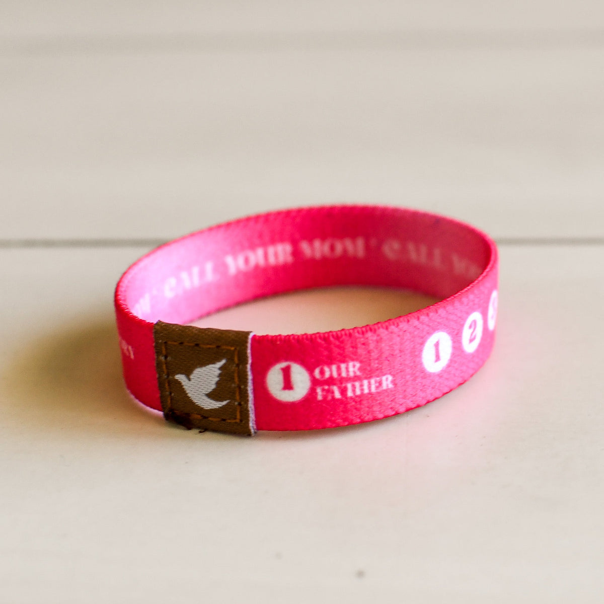 Call Your Mom Girls Rosary Bracelet - Pink Salt Riot