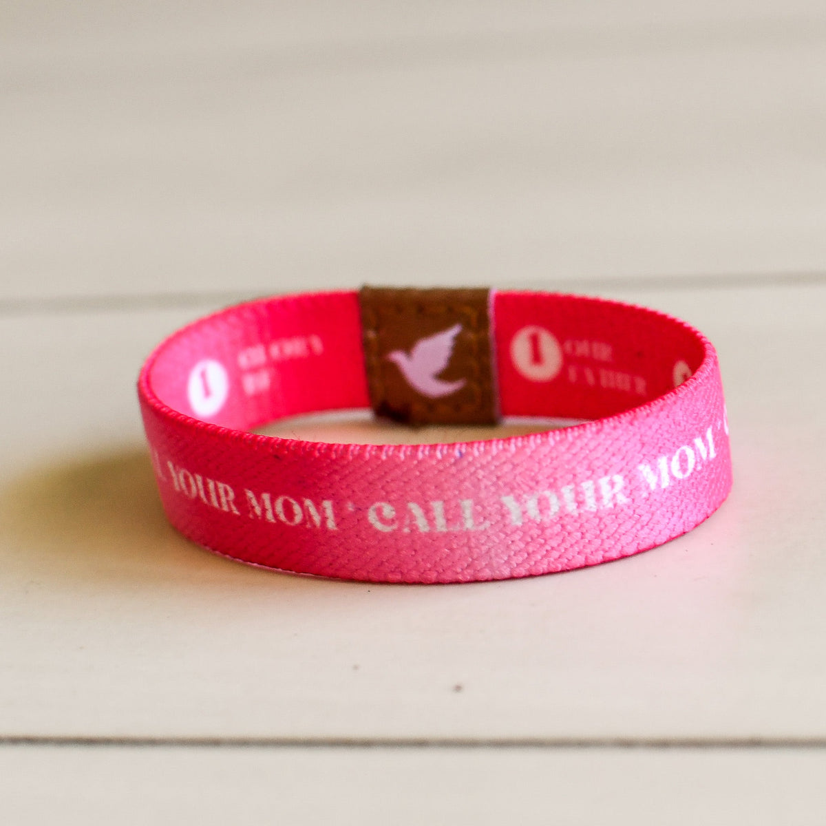 Call Your Mom Girls Rosary Bracelet - Pink Salt Riot