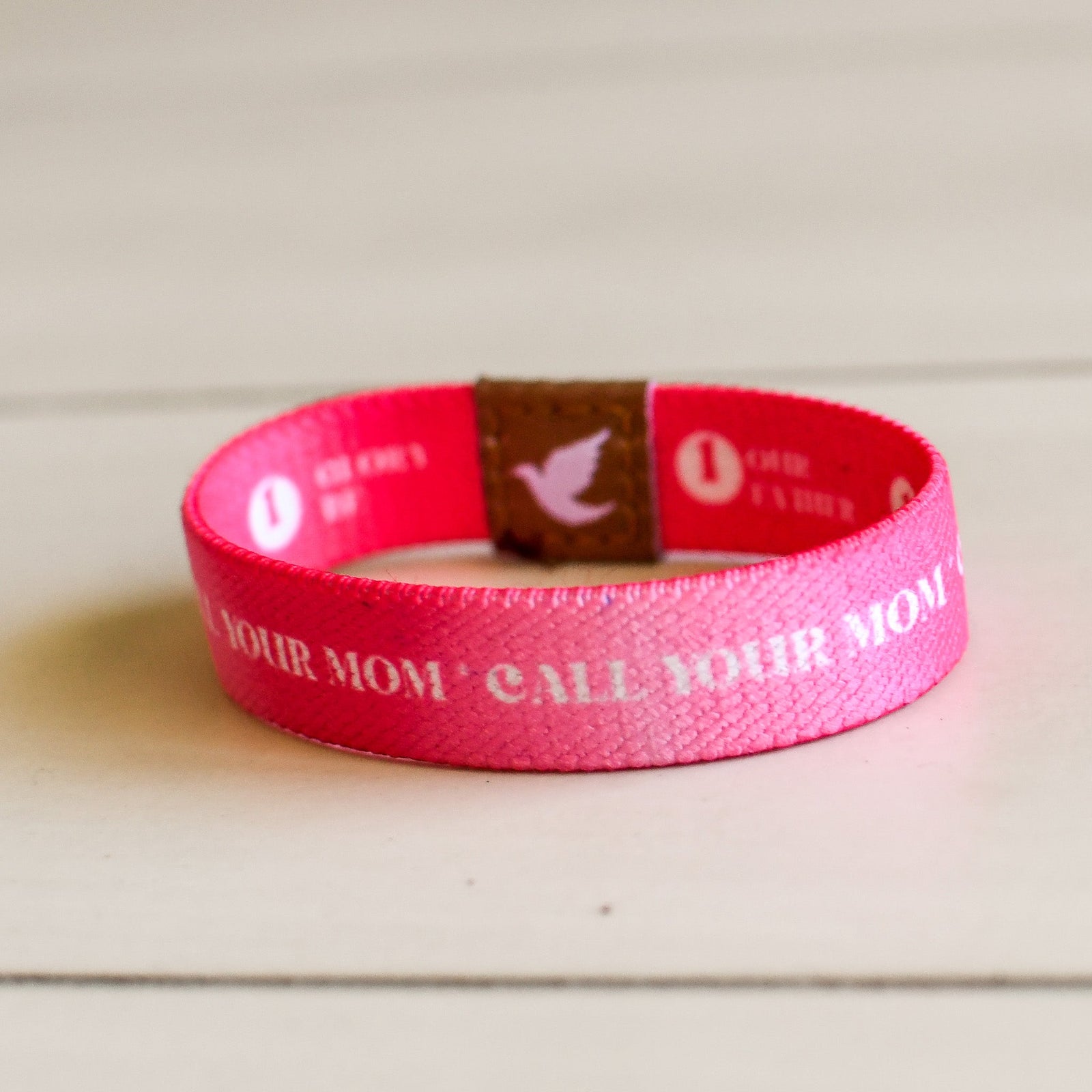 Call Your Mom Girls Rosary Bracelet - Pink Salt Riot