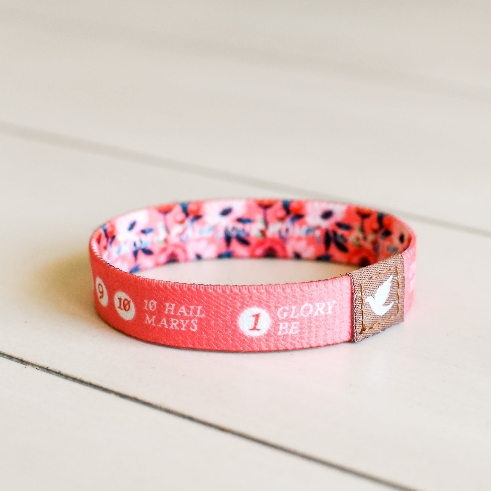 Call Your Mom Womens Rosary Bracelet - Pink Salt Riot