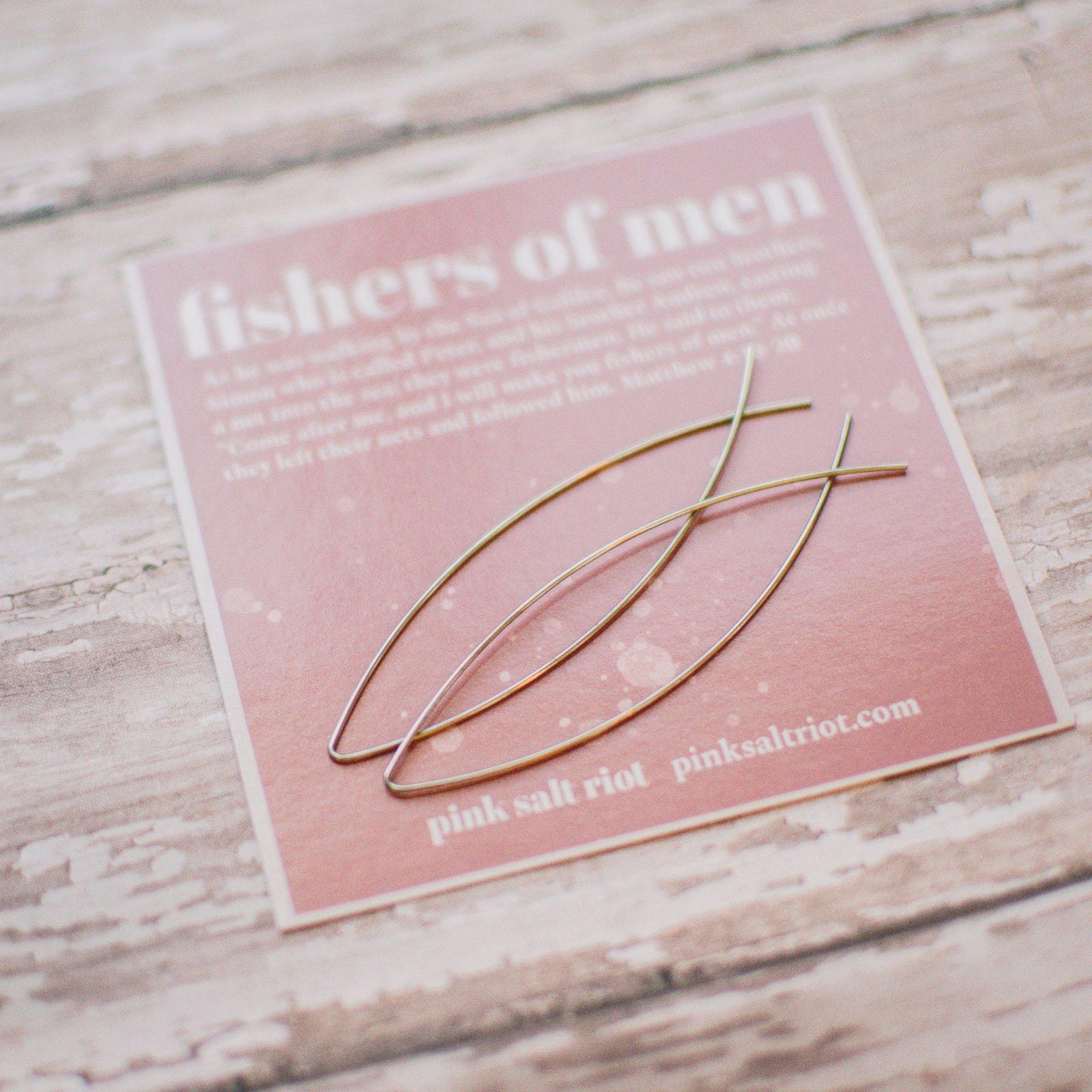 Fishers of Men Minimalist Earrings - Pink Salt Riot