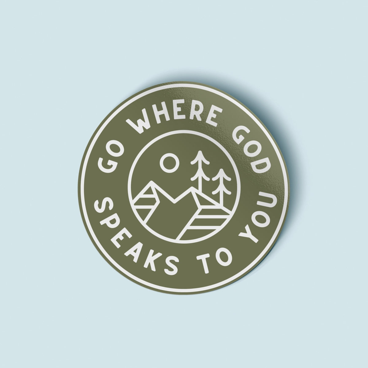 Go Where God Speaks Vinyl Sticker - Pink Salt Riot