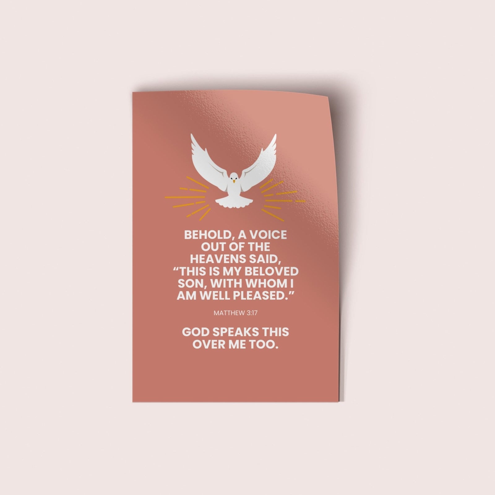 God Speaks Over Me Vinyl Sticker - Pink Salt Riot