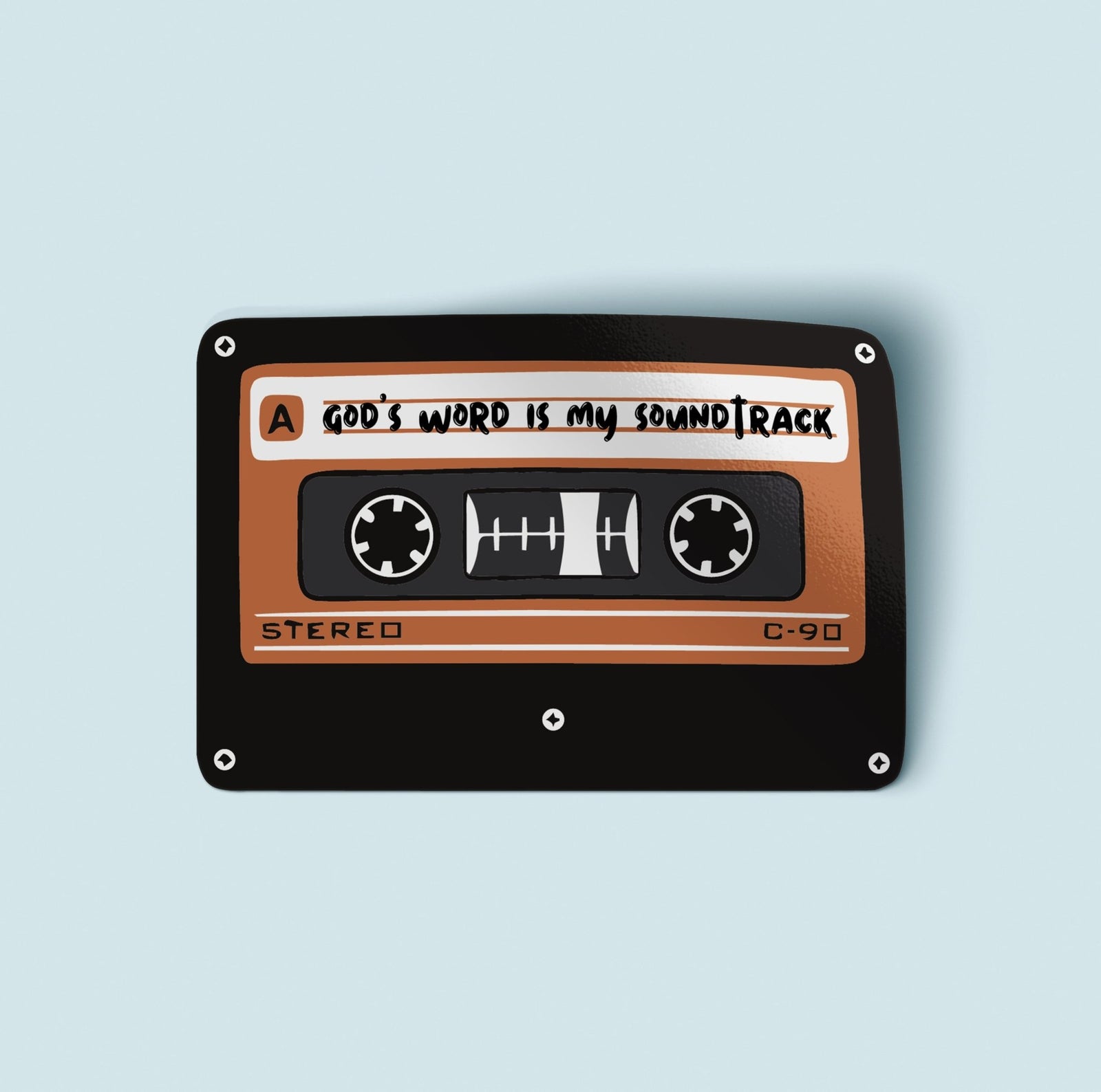 God's Word is My Soundtrack Vinyl Sticker - Pink Salt Riot