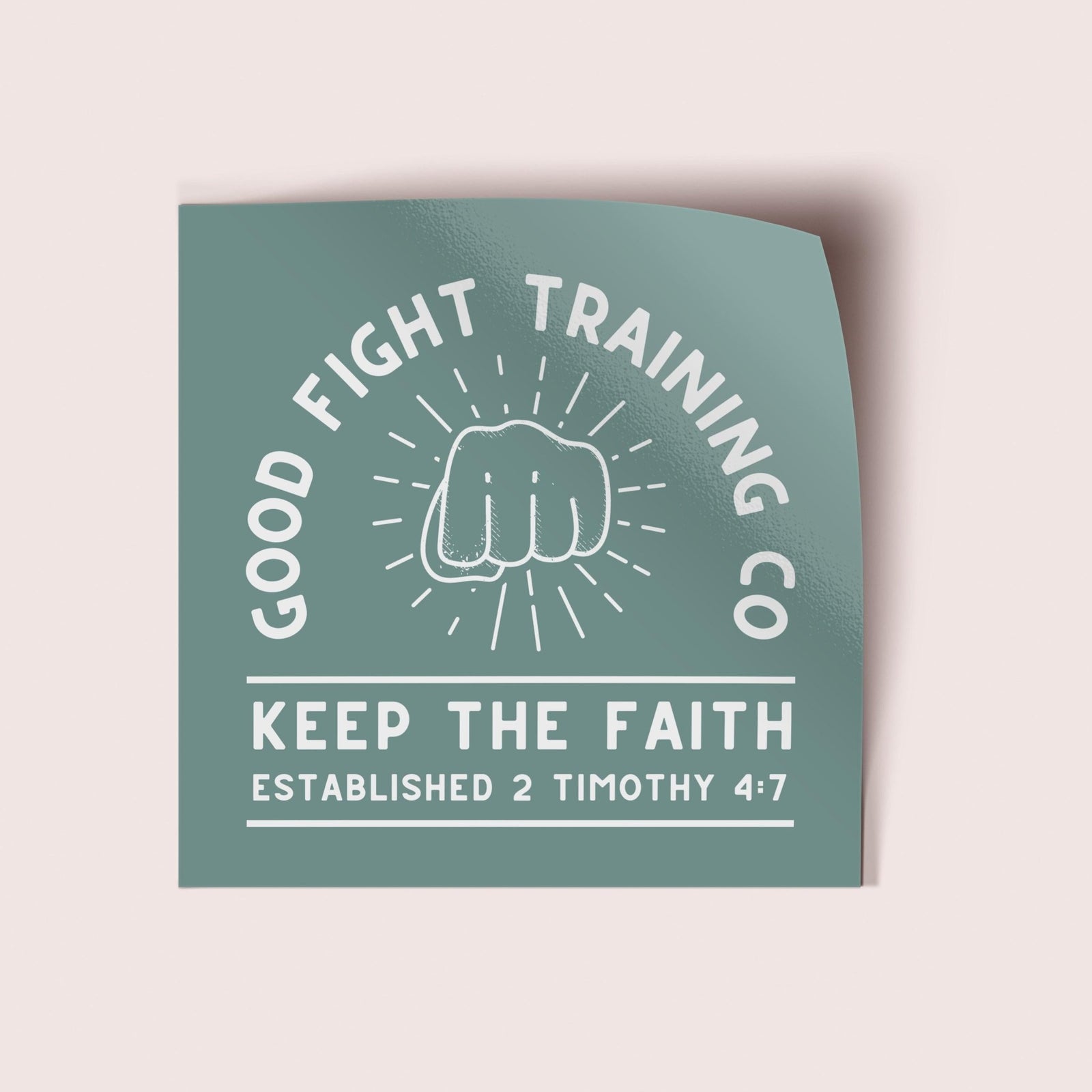 Good Fight Training Co Vinyl Sticker - Pink Salt Riot