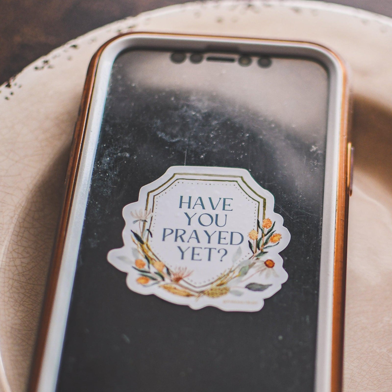 Have You Prayed Yet? Static Cling-Pink Salt Riot