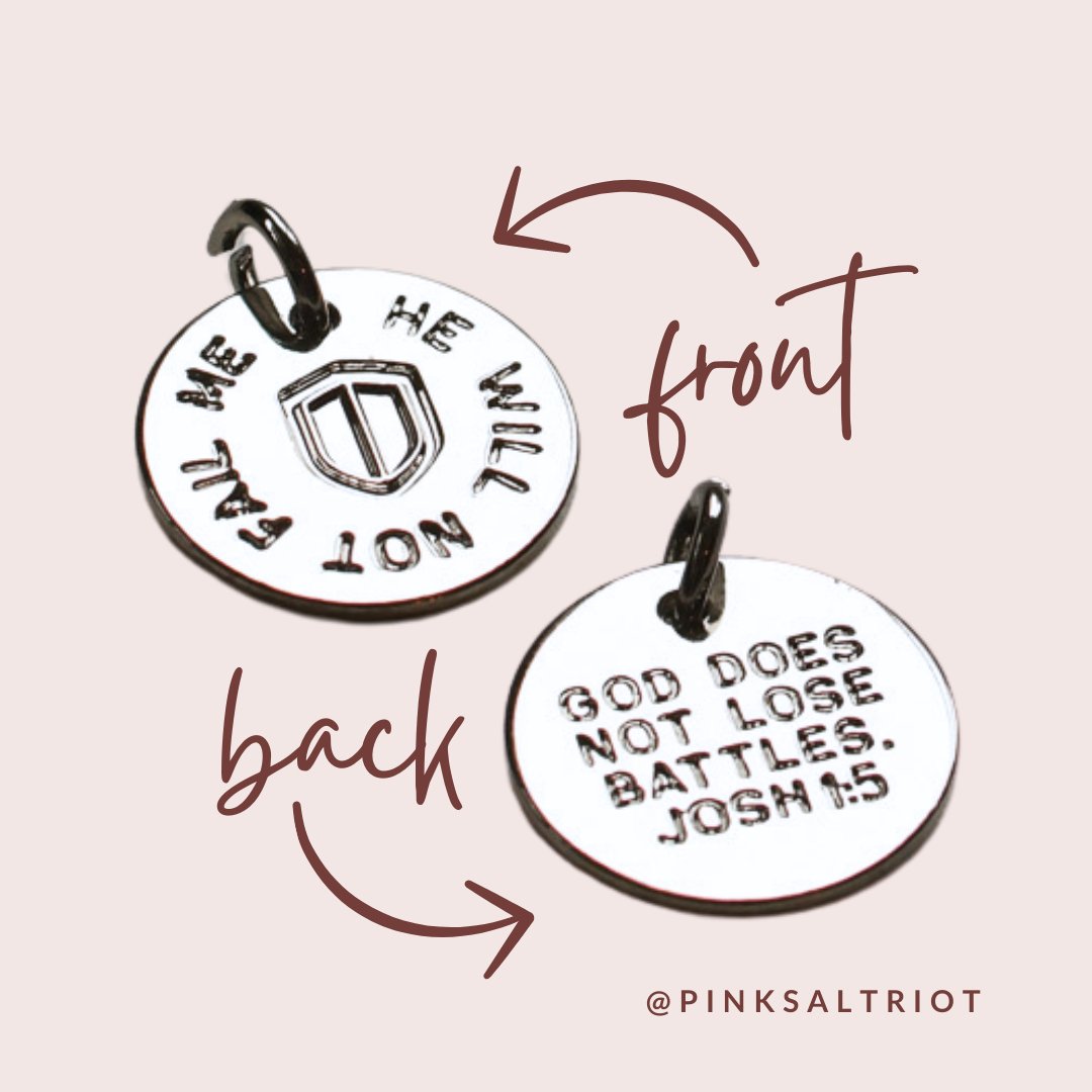 He Will Not Fail Me Silver Necklace - Pink Salt Riot