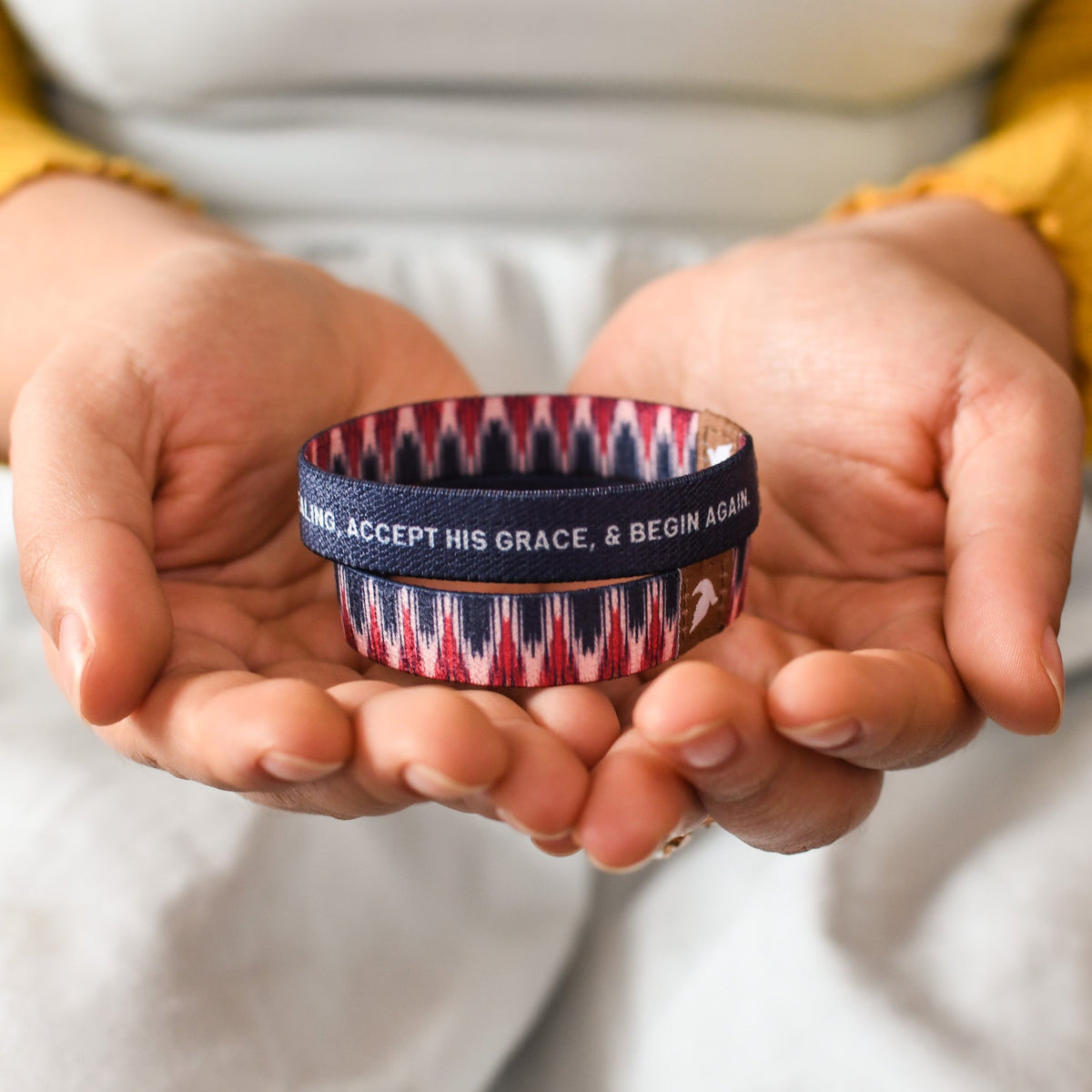 Heal &amp; Begin Again Womens TruthBand - Pink Salt Riot